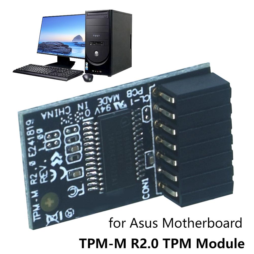 For Asus TPM-M R2.0 TPM Module LPC 14-1 Pin The Trusted Platform (TPM) Module 15x25mm TPM-M R2.0 Hardware Security Chip for Asus