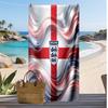England Fußball Print Strandtuch Schnelltrocknend Super Saugfähig Weiches Badetuch für Schwimmen Strand Reisen Fan Souvenir Geschenk