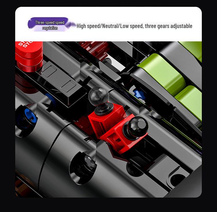 Guli 10635 Supercar Series 1:8 Remote Control Lambo Lightning Building Block Model