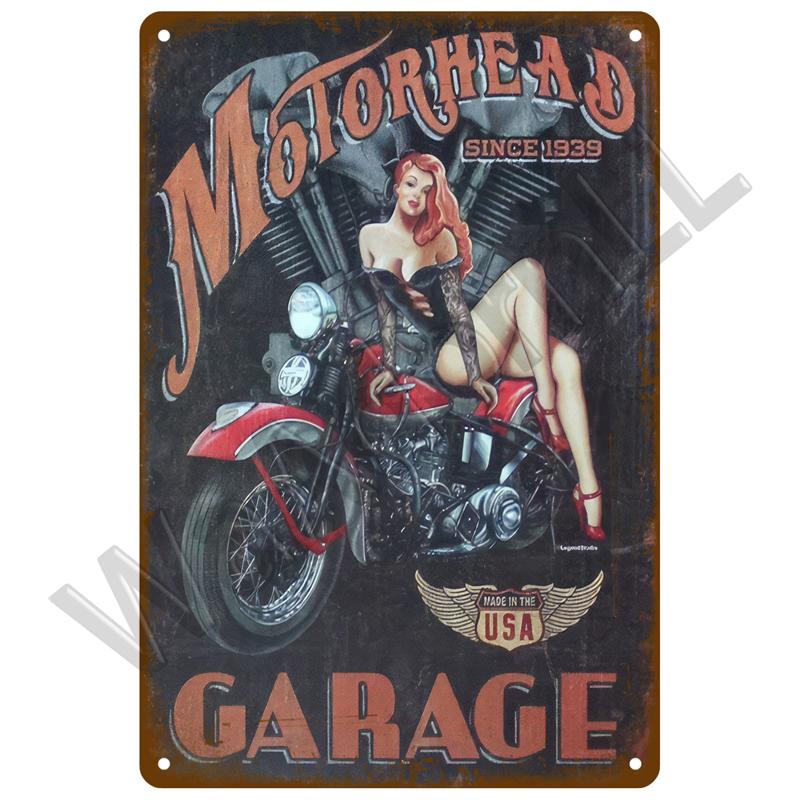 Retro kovová cedule Garáž Pánská jeskyně Doplňky Talíře Domácí dekorace Nástěnná dekorace Motorový olej Plyn Plechová cedule Vintage plakát Pro Železo