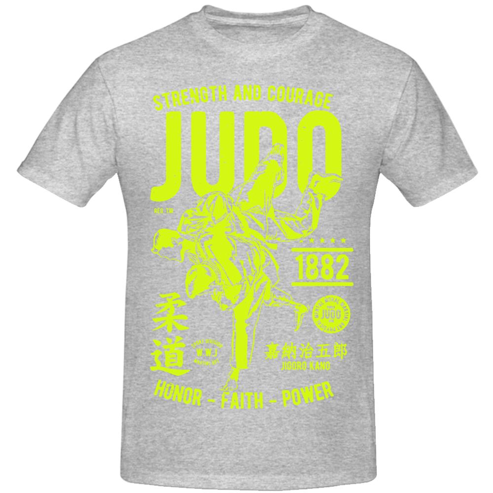 Strenght and Courage Judo 1882 Faith Power T Shirt Tee Unisex Unique Design T Shirt Cotton Euro Size Causal Sports TShirt