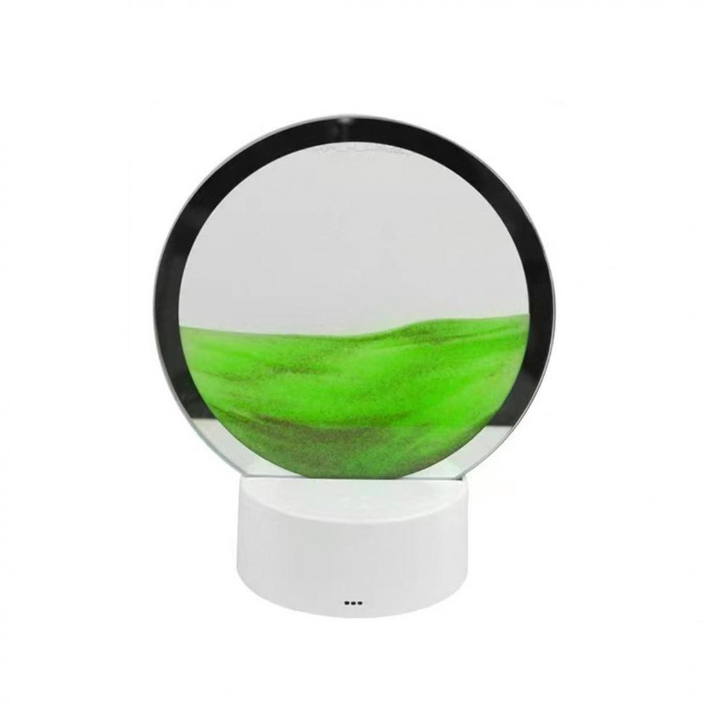 Lampe de Table Sable Mouvant Peinture Art du Sable Paysage en Verre