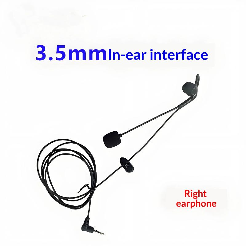 Type-C Ledningsbasert Dommer In-Ear Headset Høy Definisjon Lyd Passer for EJEAS V6 Pro+ / V4 Plus for Profesjonell Dommerbruk