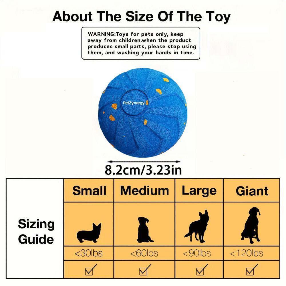 USB Rechargeable Smart Dog Toy Ball Bite Resistant Dog Bouncing Ball  Puppy Training