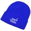 Merry Christmas Print Unisex Winter Hats Knit Hat Beanie Skullies Beanies Stylish Sporting Knitted Cap Beanie Perfect For Travel