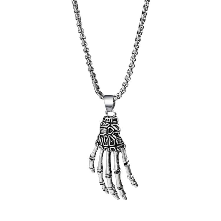 

Halloweens Party Jewelry Spiders Skull Pendant Necklace With Detailed Engraving Adjustable Alloy Chain