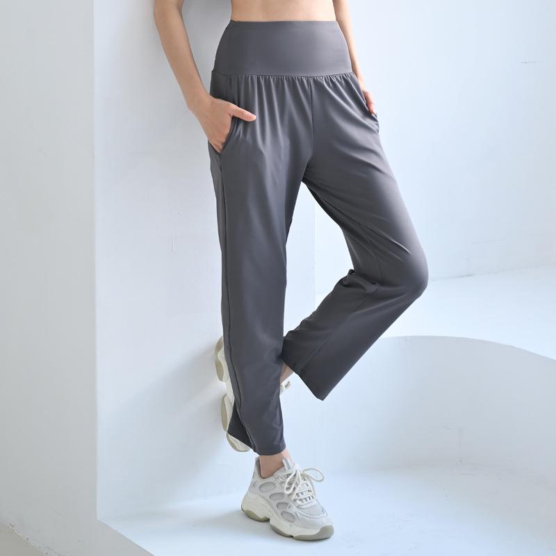 Yoga Clothes Sports Women's Summer Nine-point Trousers Professional Running Fashion and Thin New Temperament High-end Fitness Clothes Trousers