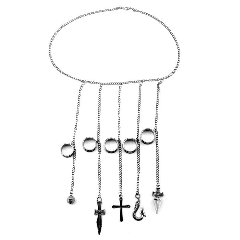 Hunter×hunter Five Finger Chain Pendant Jewelry For Anime Gift Enthusiasts