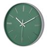 Round Ins Style Electronic Wall Clock Modern Fashion Silent Quartz Clock Personalized Creative Home Solid Color Clock
