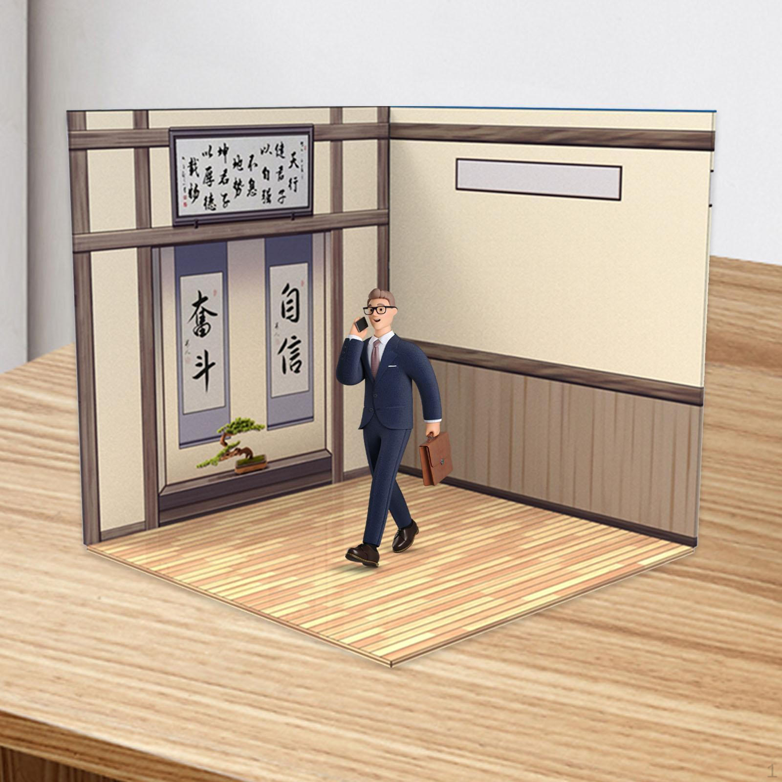 

1/6 Фоновый дисплей-органайзер, макет сцены, имитация парковки, фон для кукол Kendo Field