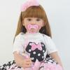 BZDOLL 60cm oryginalny silikon Reborn laleczka bobas zabawki winylu księżniczka maluch żyje Bebe dziewczyna Bonecas prezent urodzinowy dla dzieci