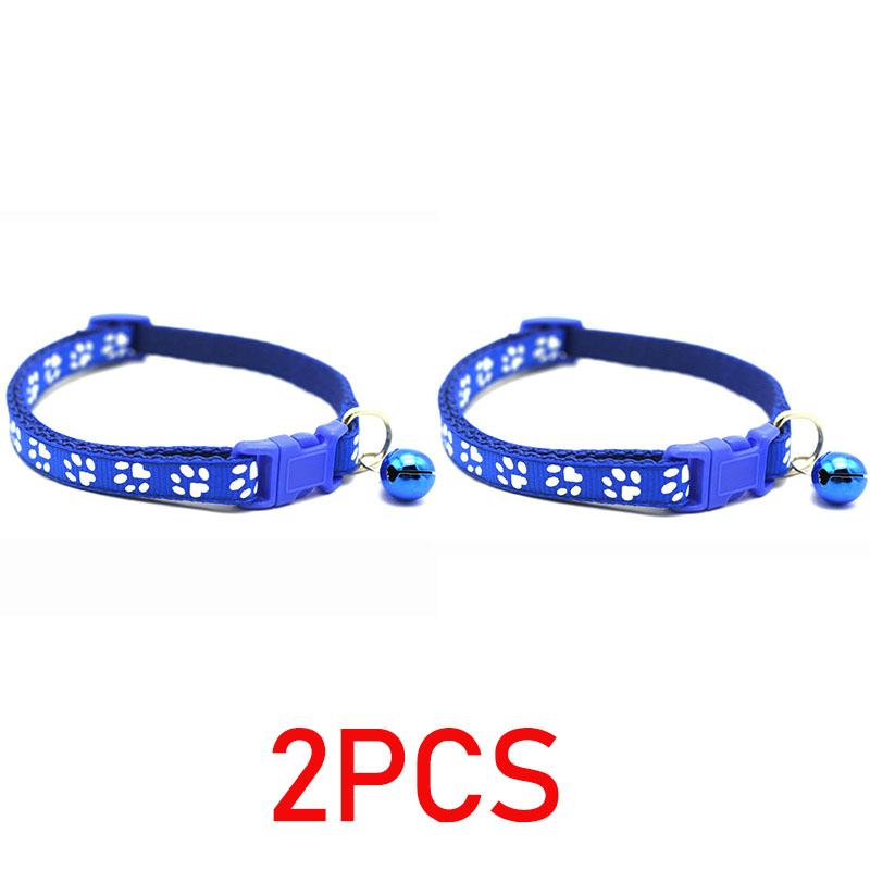 Cat Collar with Bell Necklace for Cat Strap Kitten Collar Armrests for Pets Breakaway Collar Anti-strangling Cat Necklace