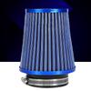 Car High Flow Cold Air Filter Intake Induction Kit High Power Mesh Cone Blue