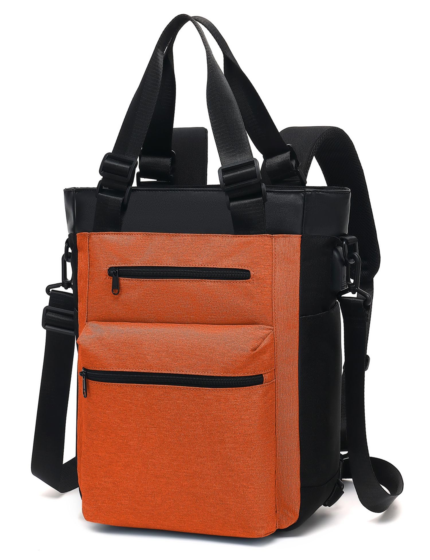 

HIKKER-LINK Women s Large Capacity Tote Backpack, Durable Handbag for Commuting, Travel, Beach, and Work, 4-Way Tote Bag with Zipper, Waterproof