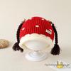 Autumn Winter Princess Baby Hat with Braids: Cute Knit Design for Newborns and Girls