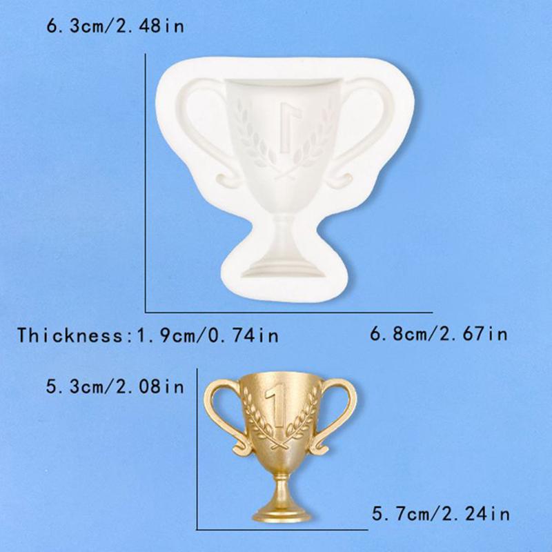 Trophy Medal Sports Meeting Silicone Sugarcraft Mold Resin Tools Cupcake Baking Mould Fondant Cake Decorating Tools