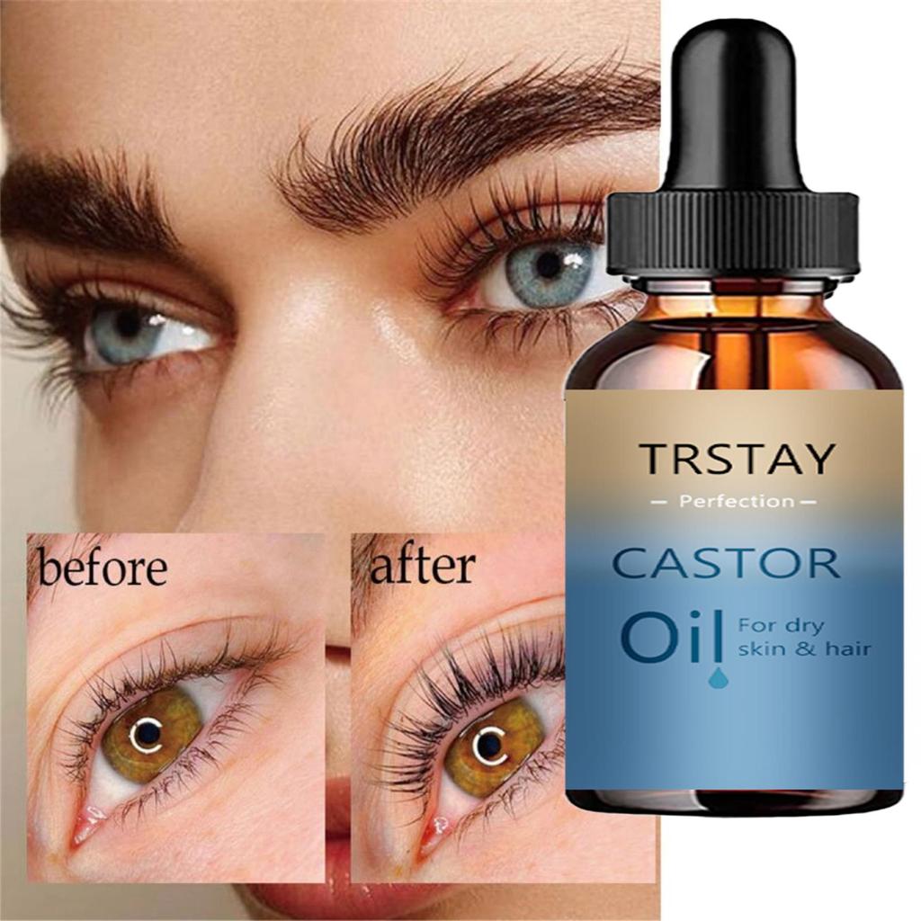 Huile essentielle pour la croissance des cils Sérum pour la croissance rapide des cils Cils plus longs Sourcils plus épais