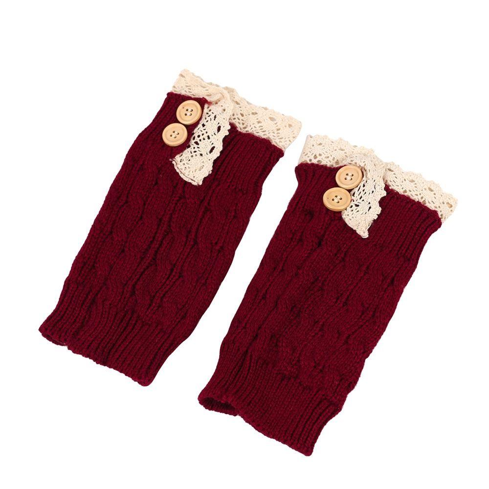 Lolita Women Leg Warmers Japanese Harajuku Style College Style Thick Boot Socks Winter Warm Knit Ankle Socks for Women Girls