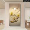 1 piece of modern light luxury living room decoration painting, new Chinese style wealth attraction, elk landscape hanging paint