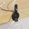 3 stk Silikone Kabelbinder Justerbar Selvklæbende Øretelefon Telefonoplader Computer Strømkabel Sammenbindingsrem Genanvendelig Ledningsstyring Organizer Wrap
