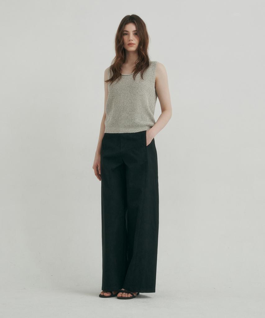 LOSSYROW Urban Wide Chino Pants Black