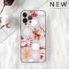 Custodia Funda natalizia per cartoni animati per Apple iPhone 14 11 13 12 Pro 7 XR X XS Max 8 Plus 6 6S 14Pro, custodia morbida nera per telefono