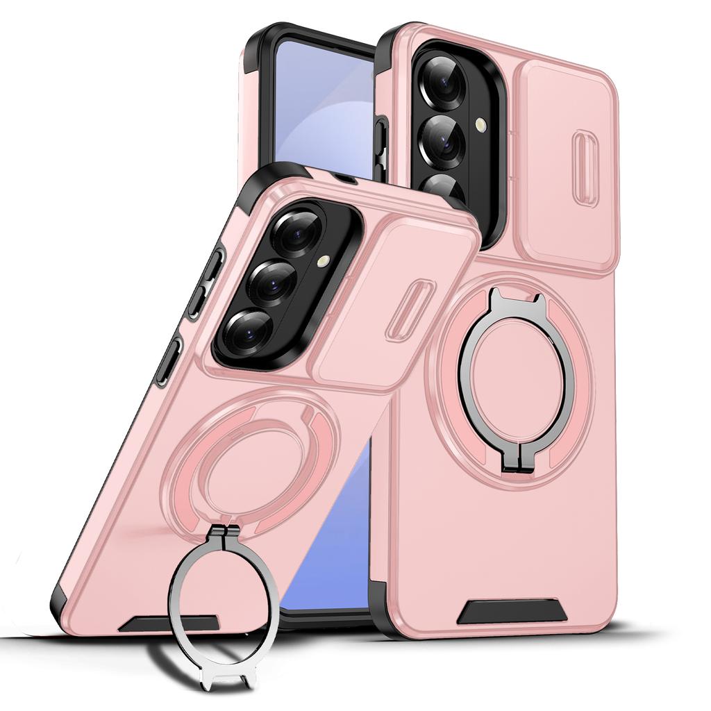 Slide Lens Protect Armor Case For Samsung S26 S25 S24 S23 S22 FE Ultra Plus A57 A17 A56 A36 A16 A06 A55 A35 Magneti Holder Cover