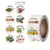 Motivational Cartoon Car Stickers for Kids – Educational & Reward Adhesive Toy