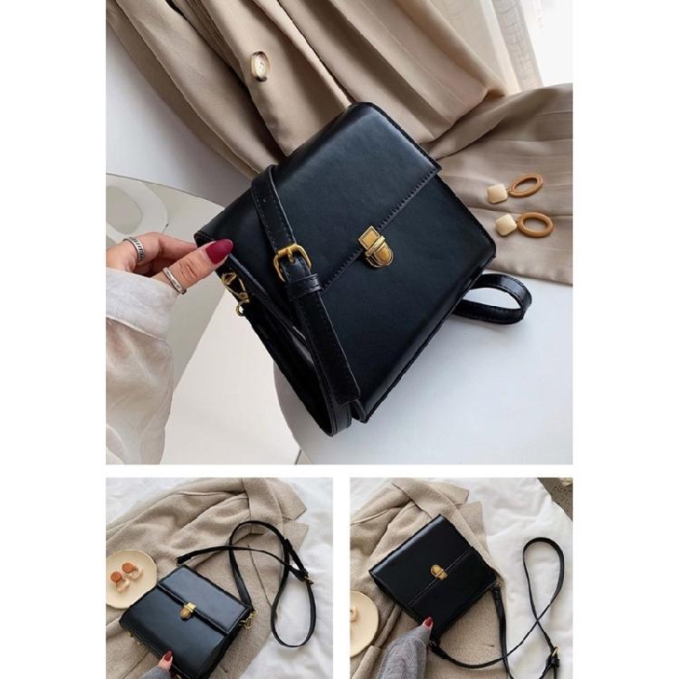 Womens Mini Square Bag Casual Messenger Bag Trend Crossbody Bag PU Shoulder Bag