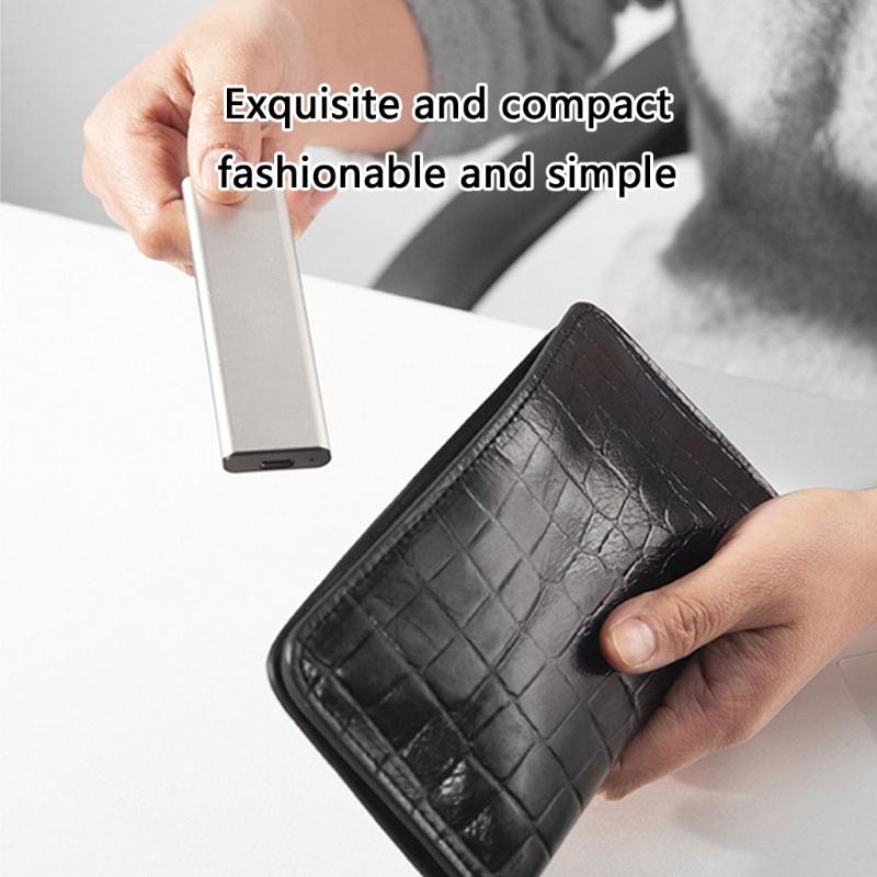 M.2 Solid Drive Case Box NVME/Other Protocols Optional Shock Resistant Aluminum Enclosure for Secure Data Backups