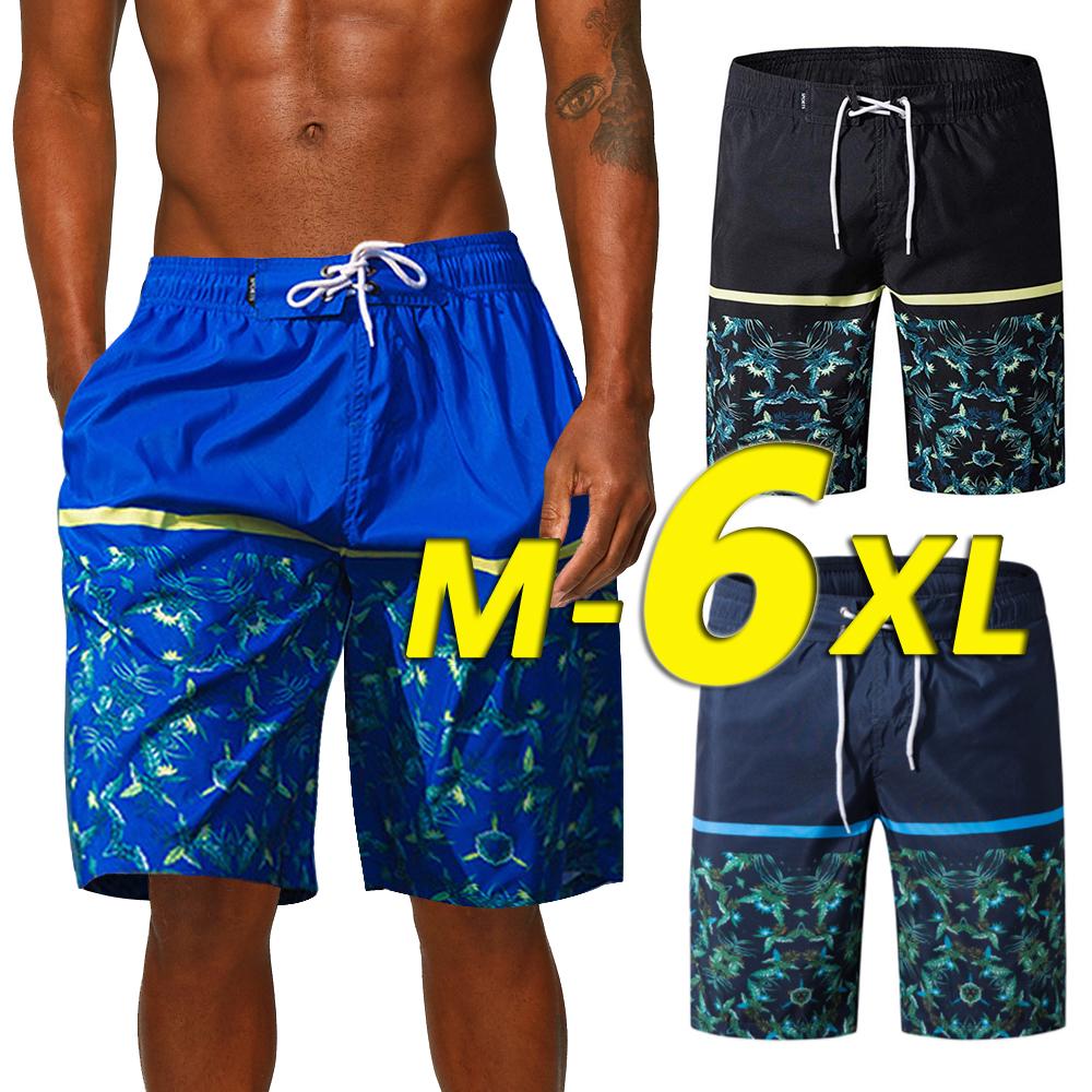 Sebaby Men Pure Colour Drawstring Basic Style Pockets Swimming Watershort