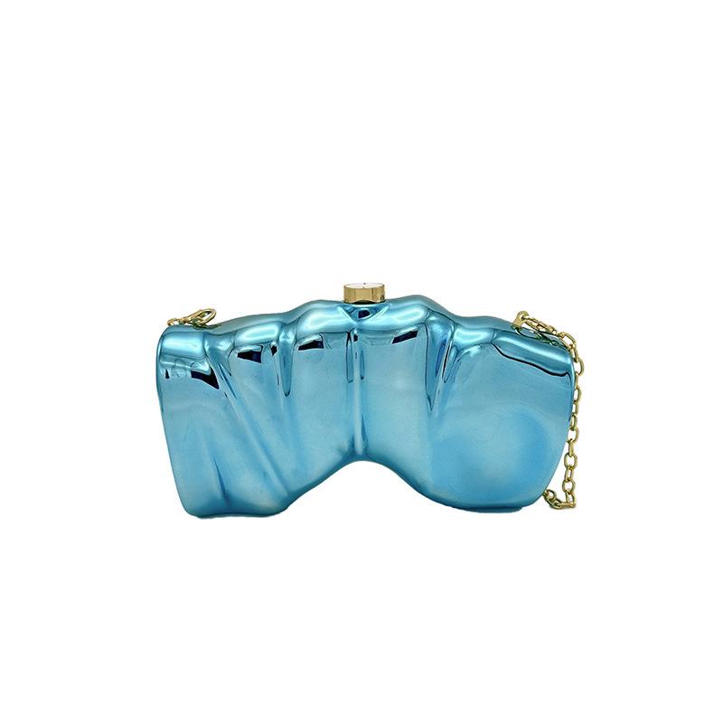 Women's bag 2025 new candy color personalized creative shoulder bag i acrylic chain crossbody cloud bag tide