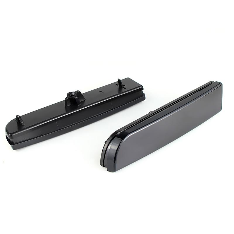 2 Stück Nur Gehäuse Rückstoßstangen Reflektorabdeckung Gehäuse Für Mitsubishi Lancer Evolution X Outlander Sport RVR SX Klar/Schwarz/Rot