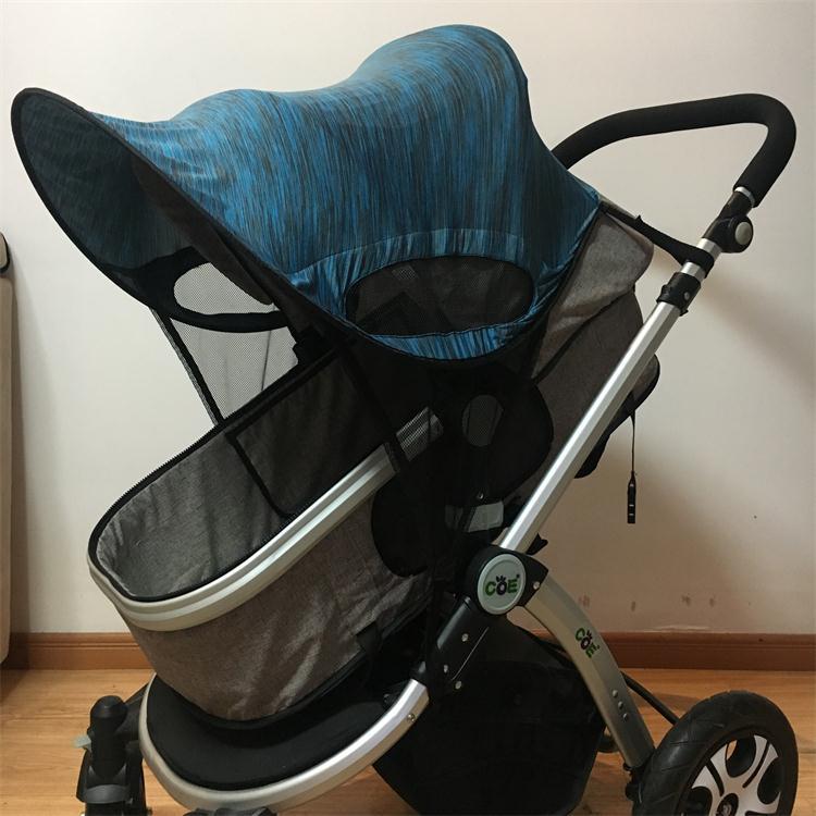 Canopy Pare-soleil Universel pour Poussette pour Bébé avec Protection Solaire Coupe-vent