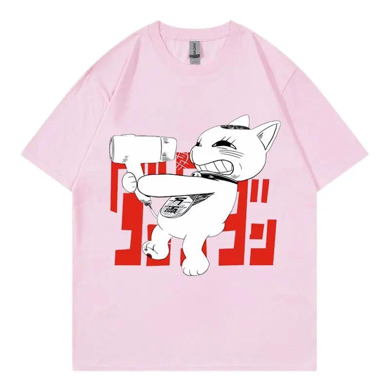 

Summer men s Japanese anime Dandan cartoon pattern short-sleeved T-shirt, high-quality 100% cotton clothing top y2k S