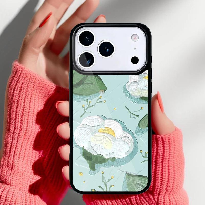 Retro Oil Painting Phone Case for iPhone 17 Air 16e 15 14 13 Pro Max Back Cover for 12 11 Pro Coque