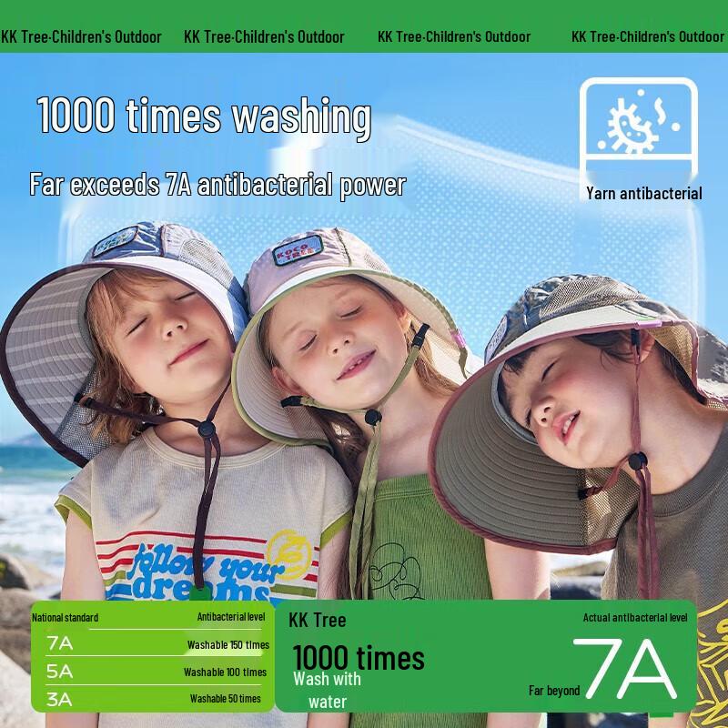 Kocotreekk Kids' UV Protection Wide Brim Sun Hat with Neck Flap