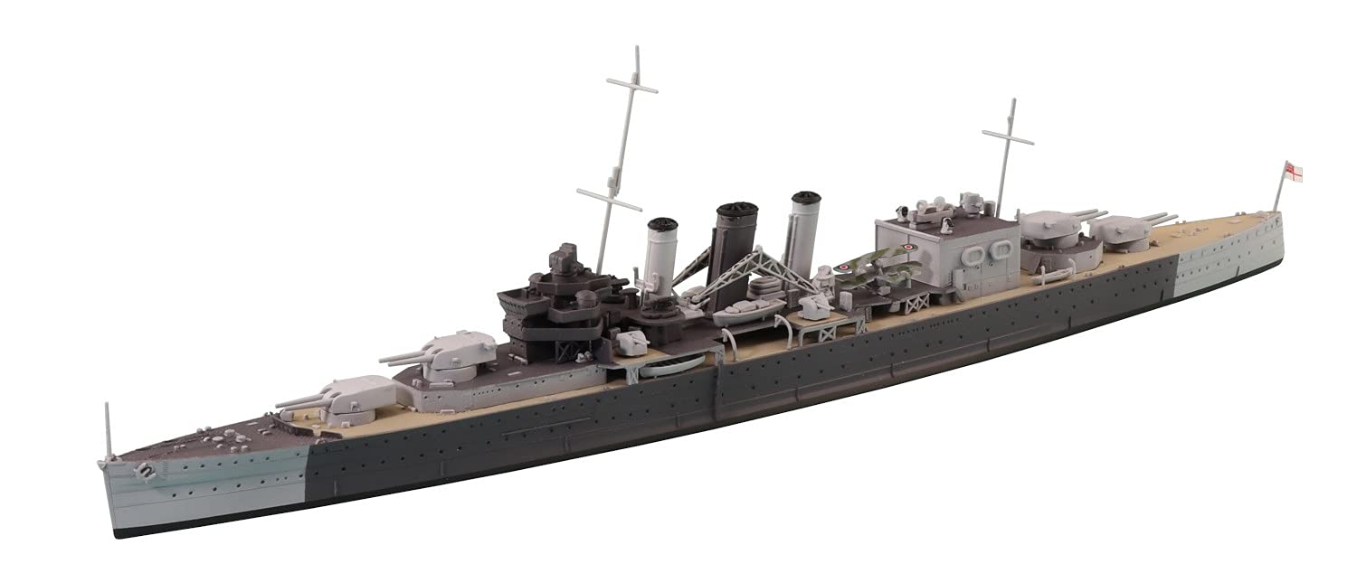 

Aoshima Bunka Kyozai Waterline Series 810 British Heavy Cruiser Cornwall Plastic Model Kit 1/700 No.