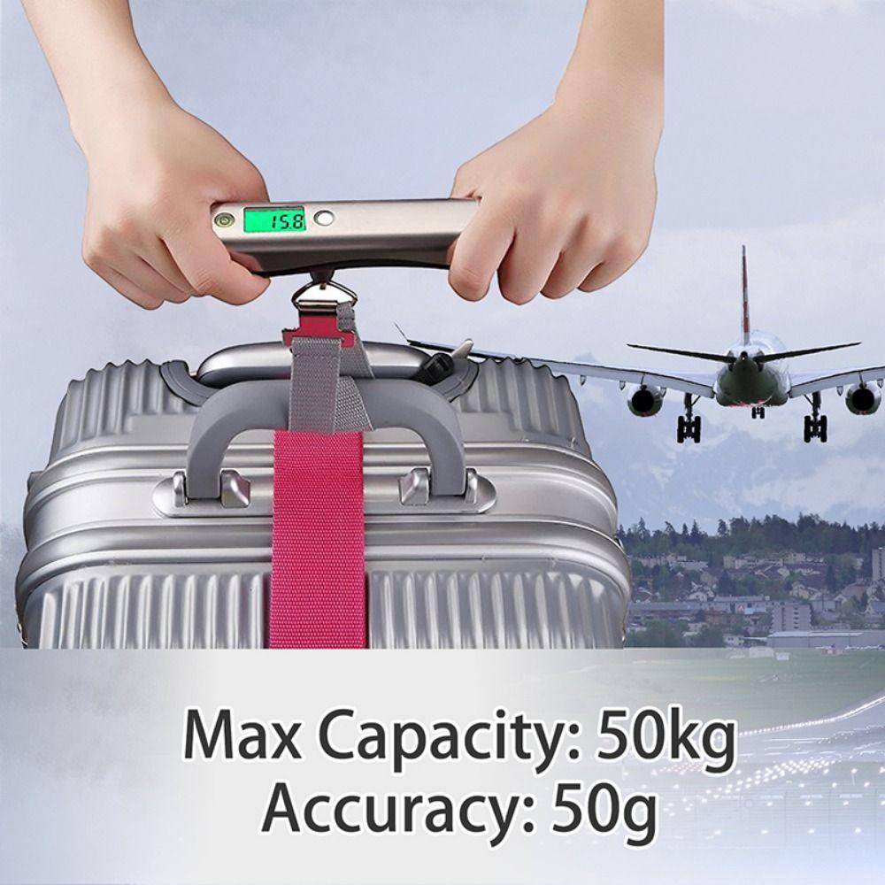 Stainless Steel Cover Digital Luggage Scale Electronic Weighing Scale  Baggage Weight