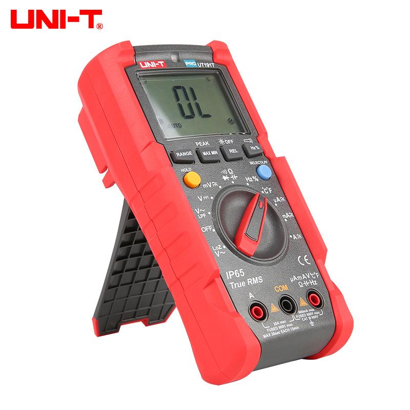 UNI-T Profesional Digital Multimeter UT191T UT191E True RMS DMM 20A Ammeter 600V DC AC Voltage Capacitor 6000 Count Tester
