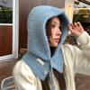 Handcrochet Neck Gaiter Hat for Women Winter Soft Warm Balaclava Hat Shopping Scarf Caps Outdoor Windproof Neckcover Hat