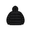 Lee Logo Pattern Zipper Duck Down Warm Hooded Down Jacket Unisex outerwear Black LE2304DP04BK