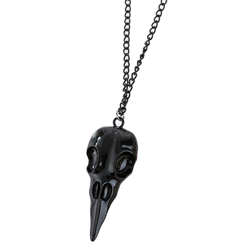 Buy Large Bird Skull Necklace Resin 