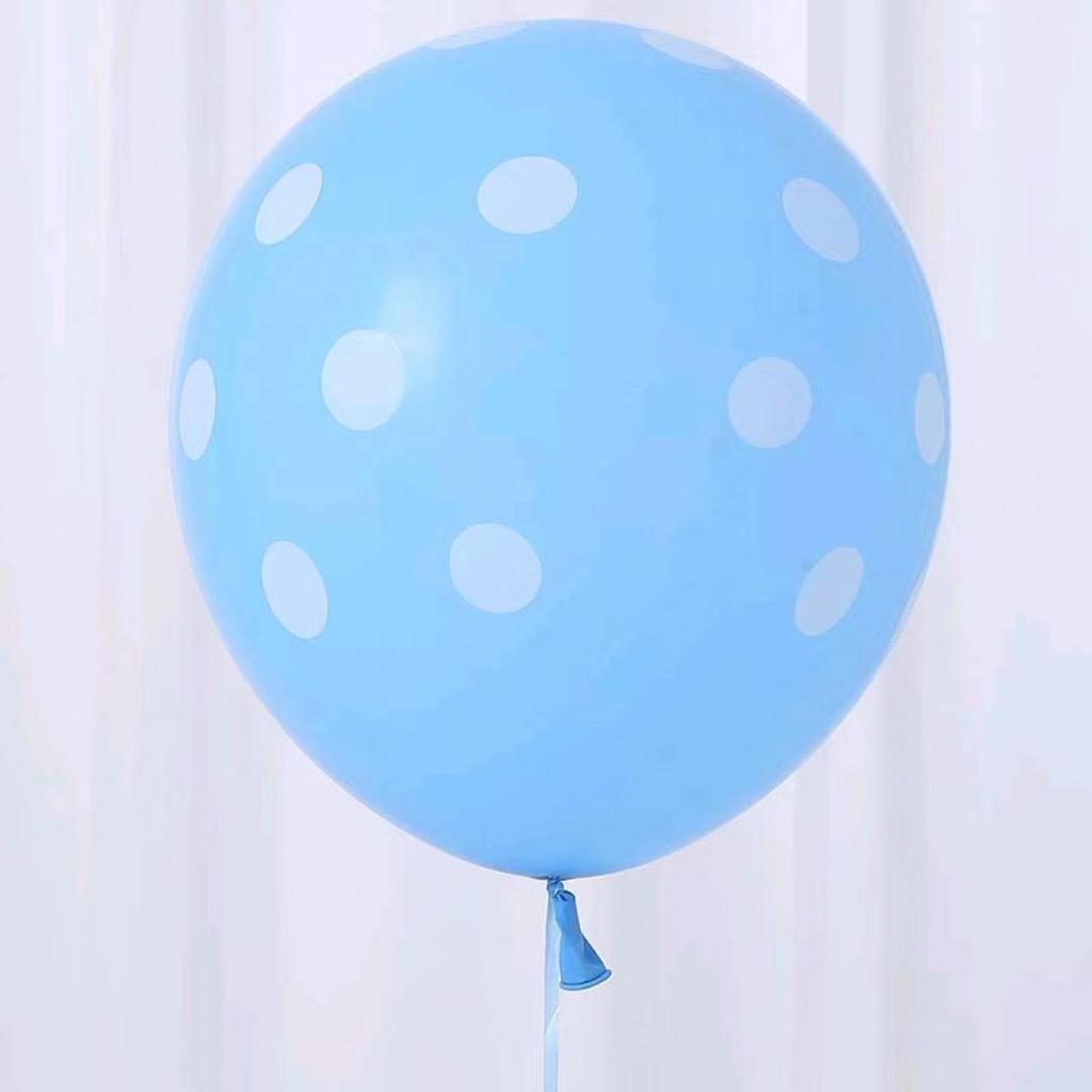 Set mit 10 bunten 12-Zoll-Latexballons mit Polka-Dots für Geburtstagsfeier-Dekorationen