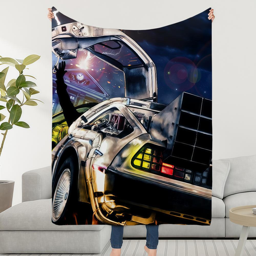B-BackS To The F-FutureS Movie Blanket Soft Warm Furry Throw Super Kids Toys Bed Sofa Car Cradle