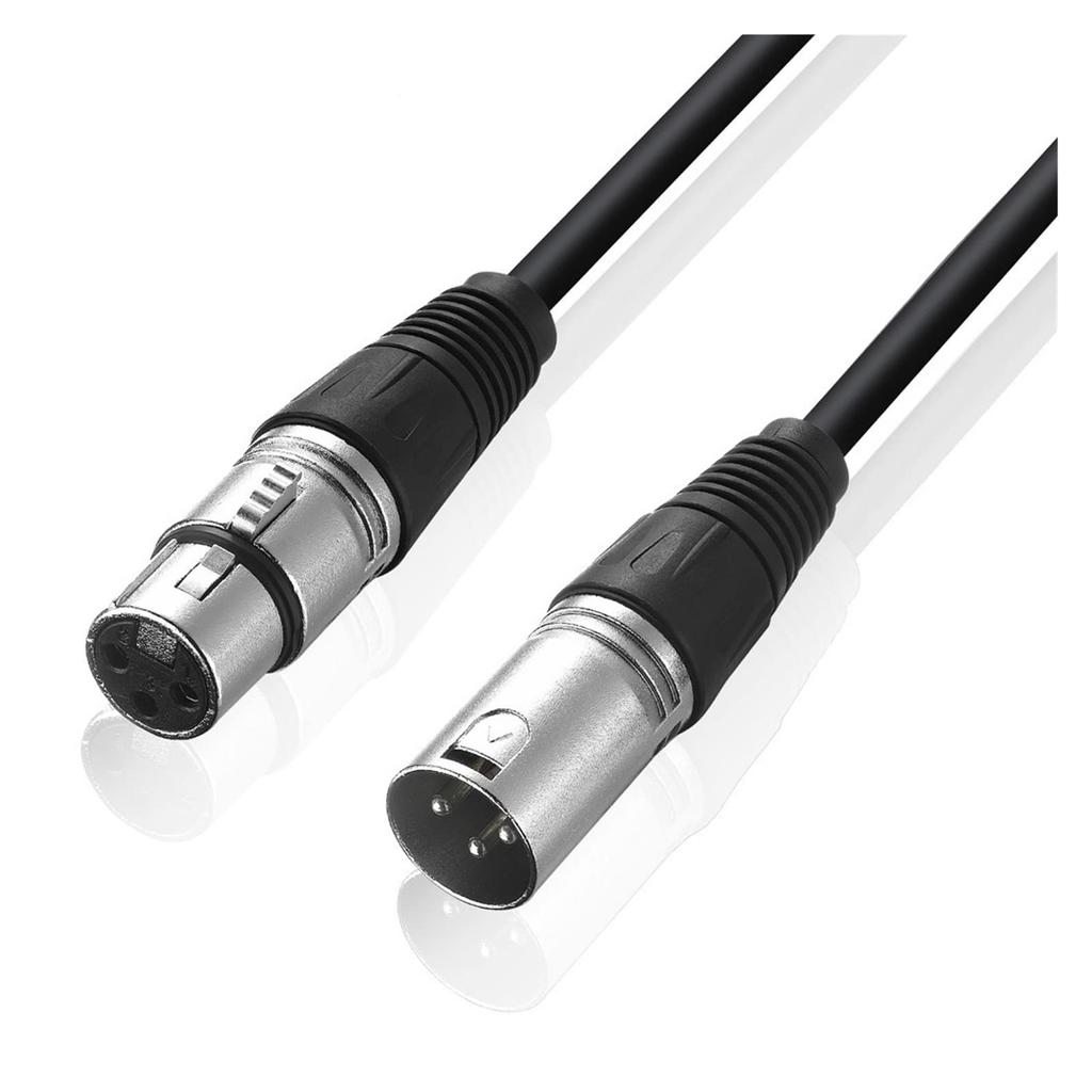 XLR Cable Male to Female M/F for Microphone Mixer TPE Material + OFC Copper 1m 1.8m 3m 5m 10m 15m 20m (5m 16ft)