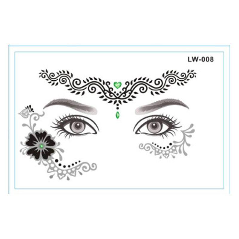 Waterproof Halloween Face & Body Temporary Tattoo Stickers for Makeup & Decoration