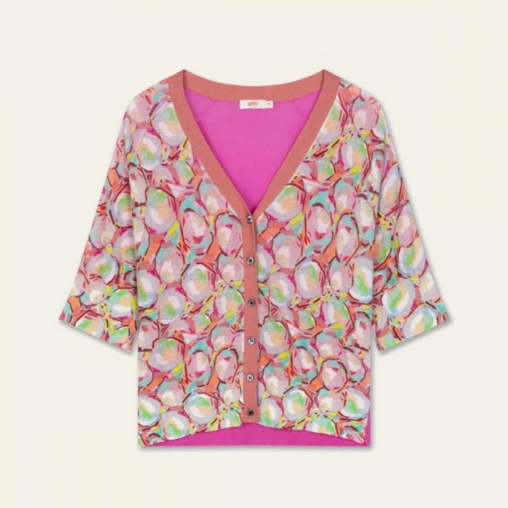 Oilily Pattern Cardigan Owesacg010