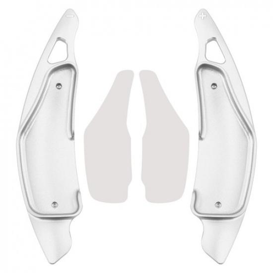 Steering Wheel Paddle Shifter Extension For Toyota Ractis Lexus Aluminium Silver