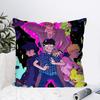 Anime Mob Psycho 100 Kissenbezug Quadratisches Kissen Schlafzimmer Sofa Freizeit Komfort Kissen Auto Wohnzimmer Heimdekoration